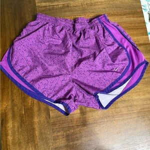 Nike Purple and Blue Women's Athletic Shorts